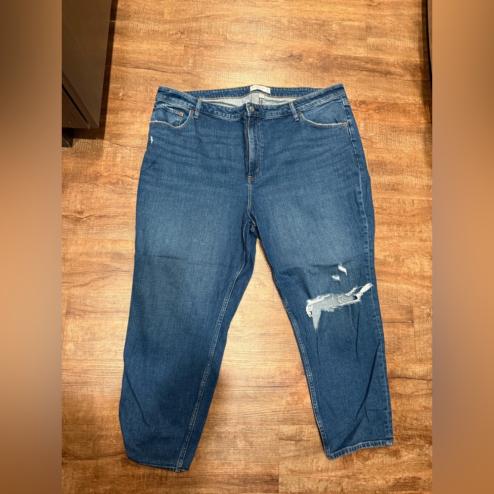 Abercrombie & Fitch Dark Blue Boyfriend Jeans